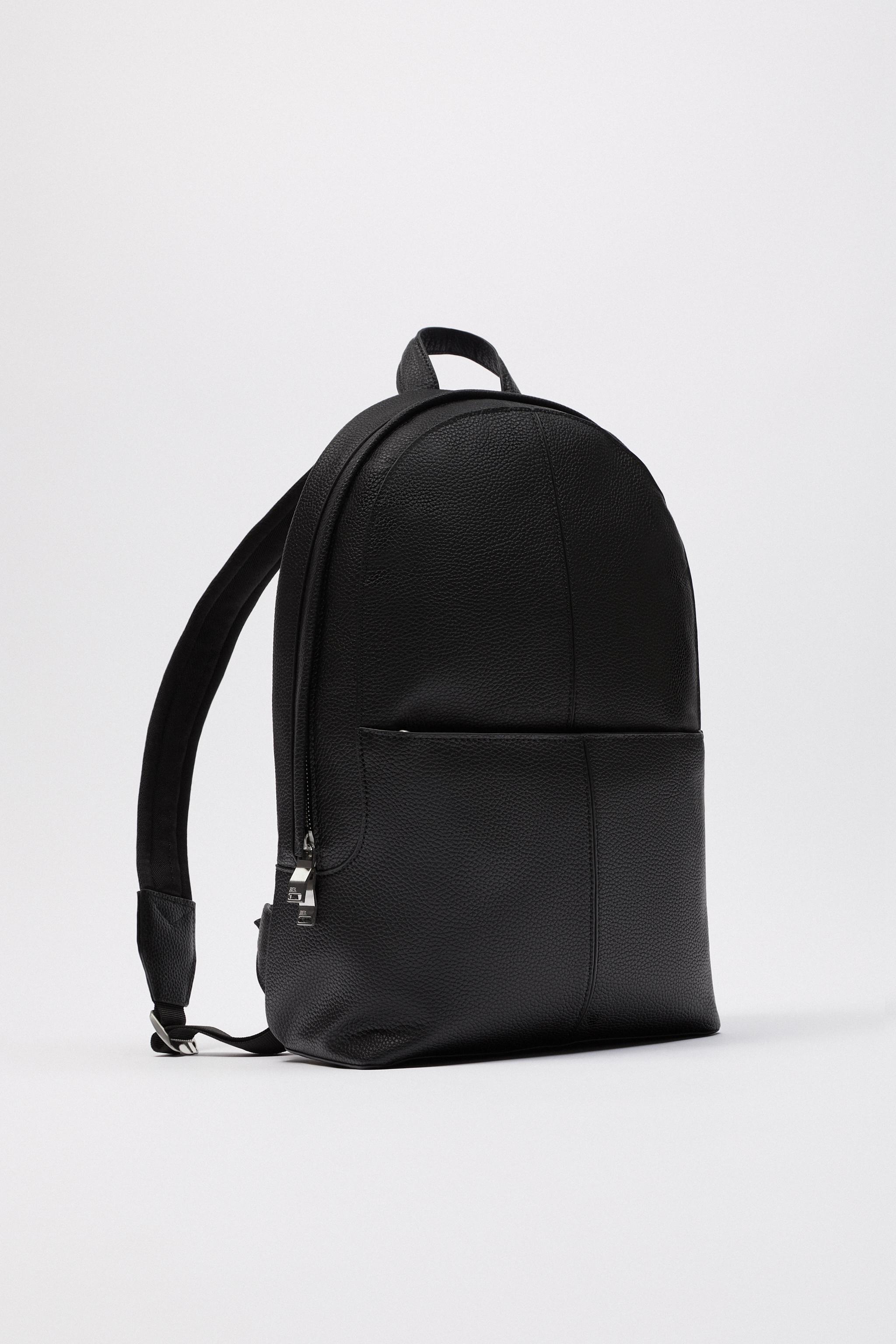 SLIM MINIMALIST BACKPACK Black ZARA United States